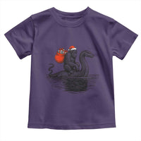 Funny Bigfoot Christmas Toddler T Shirt Sasquatch Loch Ness Cryptid Xmas - Wonder Print Shop