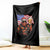 Bigfoot Beer Christmas Throw Blanket Sasquatch American Flag Patriotic - Wonder Print Shop