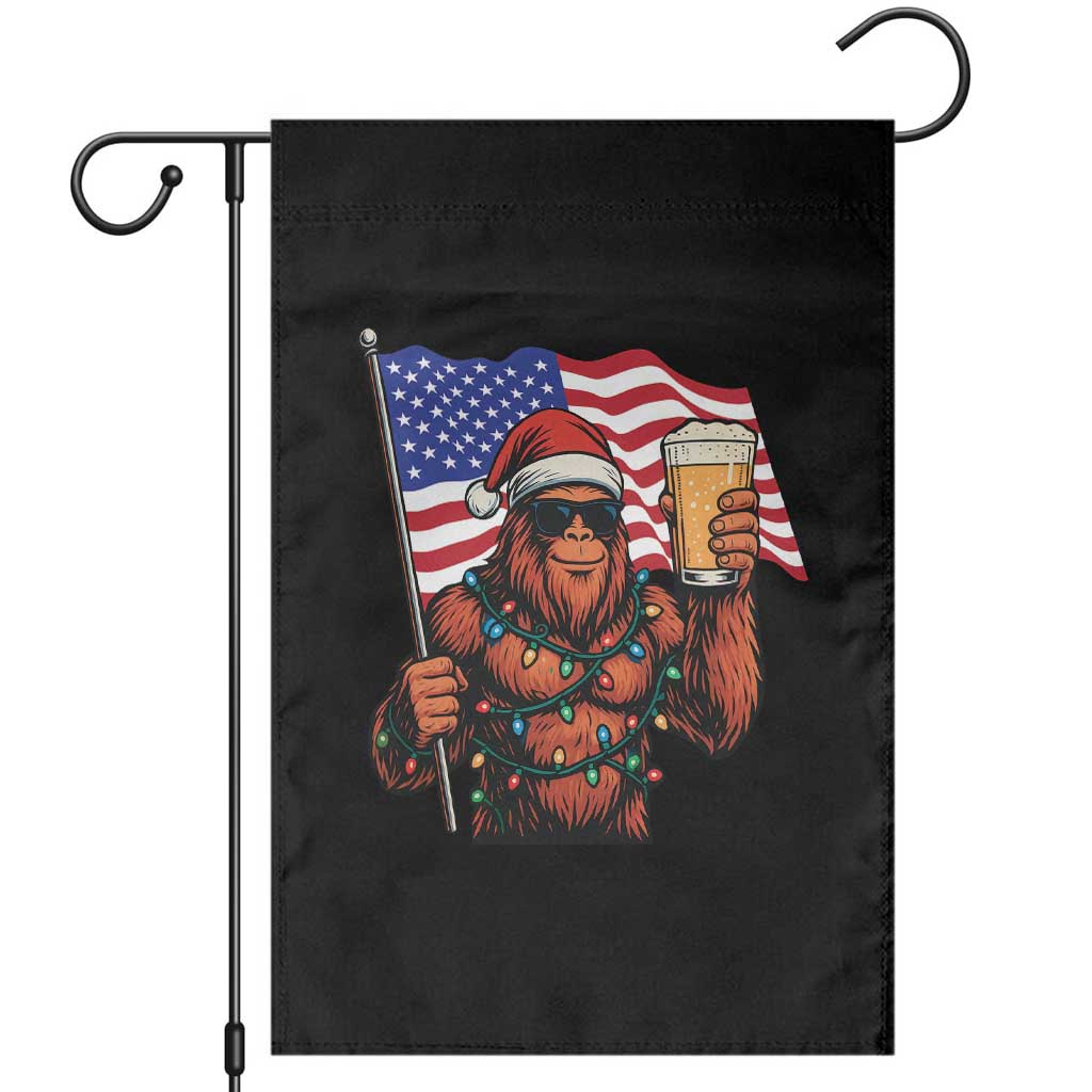 Bigfoot Beer Christmas Garden Flag Sasquatch American Flag Patriotic - Wonder Print Shop