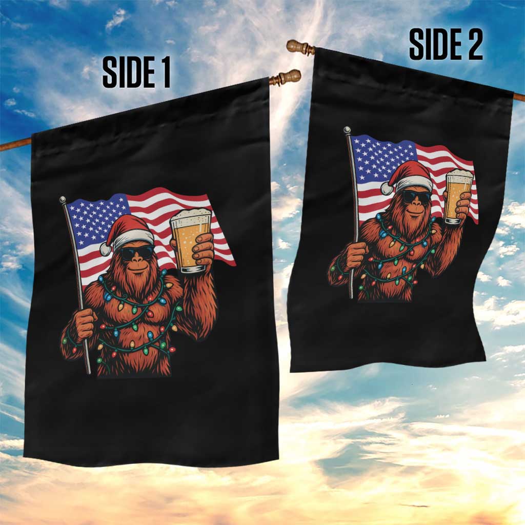 Bigfoot Beer Christmas Garden Flag Sasquatch American Flag Patriotic - Wonder Print Shop