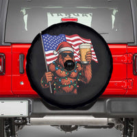 Bigfoot Beer Christmas Spare Tire Cover Sasquatch American Flag Patriotic - Wonder Print Shop