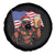 Bigfoot Beer Christmas Spare Tire Cover Sasquatch American Flag Patriotic - Wonder Print Shop