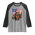Bigfoot Beer Christmas Raglan Shirt Sasquatch American Flag Patriotic - Wonder Print Shop