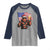 Bigfoot Beer Christmas Raglan Shirt Sasquatch American Flag Patriotic - Wonder Print Shop