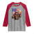 Bigfoot Beer Christmas Raglan Shirt Sasquatch American Flag Patriotic - Wonder Print Shop