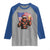 Bigfoot Beer Christmas Raglan Shirt Sasquatch American Flag Patriotic - Wonder Print Shop