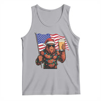 Bigfoot Beer Christmas Tank Top Sasquatch American Flag Patriotic - Wonder Print Shop