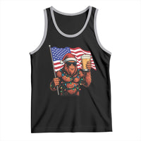 Bigfoot Beer Christmas Tank Top Sasquatch American Flag Patriotic - Wonder Print Shop
