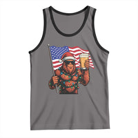 Bigfoot Beer Christmas Tank Top Sasquatch American Flag Patriotic - Wonder Print Shop