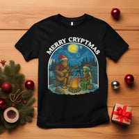 Funny Bigfoot Christmas T Shirt Sasquatch Alien Merry Cryptmas - Wonder Print Shop