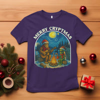 Funny Bigfoot Christmas T Shirt Sasquatch Alien Merry Cryptmas - Wonder Print Shop