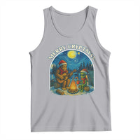 Funny Bigfoot Christmas Tank Top Sasquatch Alien Merry Cryptmas - Wonder Print Shop
