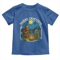 Funny Bigfoot Christmas Toddler T Shirt Sasquatch Alien Merry Cryptmas - Wonder Print Shop
