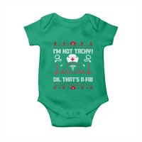 Funny Nurse Christmas Baby Onesie I Am Not Tachy Ok That Is A Fib - Wonder Print Shop