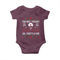 Funny Nurse Christmas Baby Onesie I Am Not Tachy Ok That Is A Fib - Wonder Print Shop