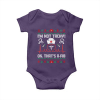 Funny Nurse Christmas Baby Onesie I Am Not Tachy Ok That Is A Fib - Wonder Print Shop