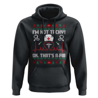 Funny Nurse Christmas Hoodie I Am Not Tachy Ok That Is A Fib - Wonder Print Shop
