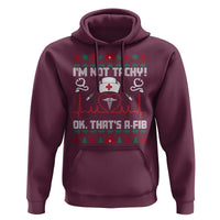 Funny Nurse Christmas Hoodie I Am Not Tachy Ok That Is A Fib - Wonder Print Shop
