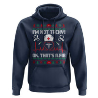 Funny Nurse Christmas Hoodie I Am Not Tachy Ok That Is A Fib - Wonder Print Shop