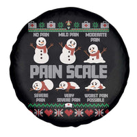 Pain Scale Snowman Spare Tire Cover Funny ICU Nurse Christmas - Wonder Print Shop