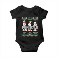 Pain Scale Snowman Baby Onesie Funny ICU Nurse Christmas - Wonder Print Shop