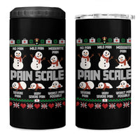 Pain Scale Snowman 4 in 1 Can Cooler Tumbler Funny ICU Nurse Christmas - Wonder Print Shop