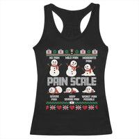 Pain Scale Snowman Racerback Tank Top Funny ICU Nurse Christmas - Wonder Print Shop