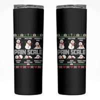 Pain Scale Snowman Skinny Tumbler Funny ICU Nurse Christmas - Wonder Print Shop