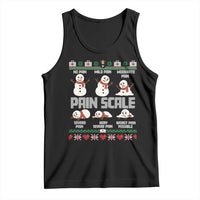 Pain Scale Snowman Tank Top Funny ICU Nurse Christmas - Wonder Print Shop