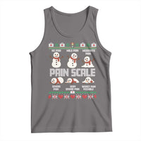 Pain Scale Snowman Tank Top Funny ICU Nurse Christmas - Wonder Print Shop