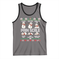 Pain Scale Snowman Tank Top Funny ICU Nurse Christmas - Wonder Print Shop