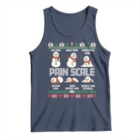 Pain Scale Snowman Tank Top Funny ICU Nurse Christmas - Wonder Print Shop