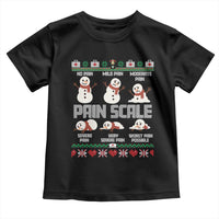 Pain Scale Snowman Toddler T Shirt Funny ICU Nurse Christmas - Wonder Print Shop