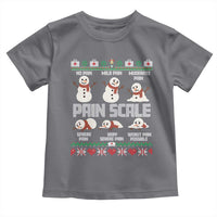 Pain Scale Snowman Toddler T Shirt Funny ICU Nurse Christmas - Wonder Print Shop