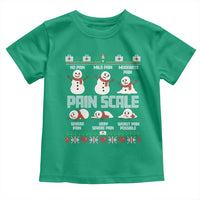Pain Scale Snowman Toddler T Shirt Funny ICU Nurse Christmas - Wonder Print Shop