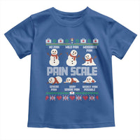 Pain Scale Snowman Toddler T Shirt Funny ICU Nurse Christmas - Wonder Print Shop