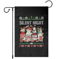 Silent Night Christmas Garden Flag Funny ICU Nurse Xmas - Wonder Print Shop