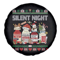Silent Night Christmas Spare Tire Cover Funny ICU Nurse Xmas - Wonder Print Shop