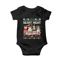 Silent Night Christmas Baby Onesie Funny ICU Nurse Xmas - Wonder Print Shop