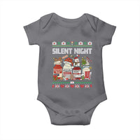 Silent Night Christmas Baby Onesie Funny ICU Nurse Xmas - Wonder Print Shop
