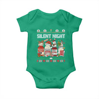 Silent Night Christmas Baby Onesie Funny ICU Nurse Xmas - Wonder Print Shop
