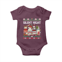 Silent Night Christmas Baby Onesie Funny ICU Nurse Xmas - Wonder Print Shop