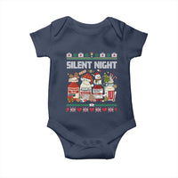 Silent Night Christmas Baby Onesie Funny ICU Nurse Xmas - Wonder Print Shop