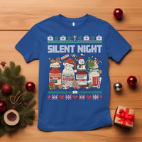 Silent Night Christmas T Shirt Funny ICU Nurse Xmas - Wonder Print Shop
