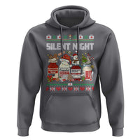 Silent Night Christmas Hoodie Funny ICU Nurse Xmas - Wonder Print Shop