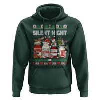 Silent Night Christmas Hoodie Funny ICU Nurse Xmas - Wonder Print Shop