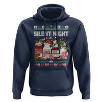 Silent Night Christmas Hoodie Funny ICU Nurse Xmas - Wonder Print Shop