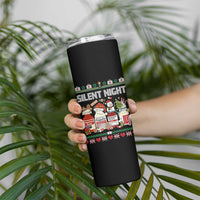 Silent Night Christmas Skinny Tumbler Funny ICU Nurse Xmas - Wonder Print Shop