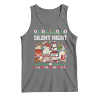 Silent Night Christmas Tank Top Funny ICU Nurse Xmas - Wonder Print Shop