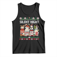 Silent Night Christmas Tank Top Funny ICU Nurse Xmas - Wonder Print Shop